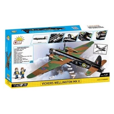 COBI 5723 World War II Britský střední bombardér VICKERS WELLINGTON MK II – Zboží Dáma