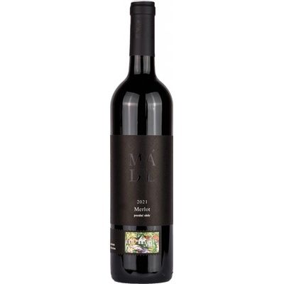 Mádl Edice Merlot pozdní sběr 2022 13% 0,75 l (čistá fľaša)