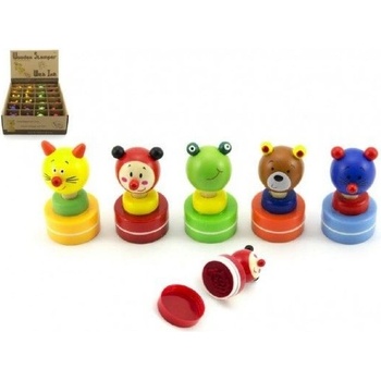 Teddies Razítko dřevo asst druhů v boxu