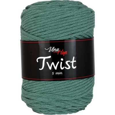 Vlna Hep Příze Twist 5 mm, 8421 - tmavá zelená