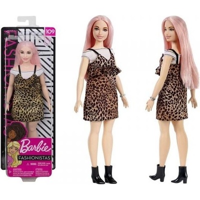 Barbie v leopardích šatách