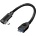 LogiLink Адаптер USB 3.2 Gen2 Type-C, C/M 90 USB-A/F, OTG, черен, 0, 2 м