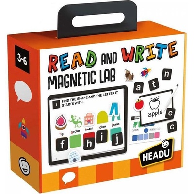 Headu Образователна игра Headu - Прочети и напиши, Магнитна лаборатория (HEN25145)