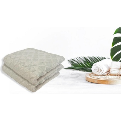 Top textil Dětský ručník Káro 40 x 60 cm bílá tyrkys