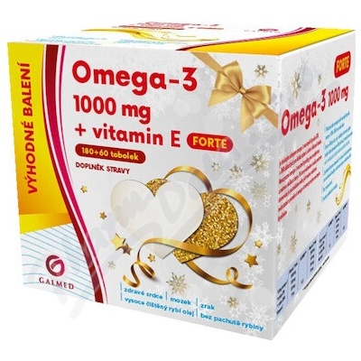 Galmed Omega-3 forte 1000mg+vitamin E 180+60 tabliet