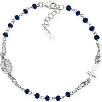 Amen Originálny strieborný náramok s kryštálmi Rosary BROBBL3