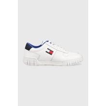 Tommy Jeans Retro Leather Cupsole Tjm Ess bílé