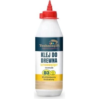 TECHNICQLL Rýchloschnúce lepidlo na drevo D3 500 ml