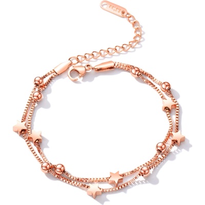 Steel Edge náramok pre ženy chirurgická oceľ SEGS919 Rose gold