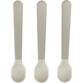 Done by deer Детски чаени лъжички Foodie сивкавобежови 3 бр (1146519)