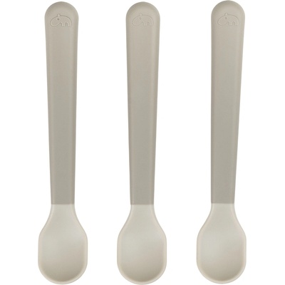 Done by deer Детски чаени лъжички Foodie сивкавобежови 3 бр (1146519)