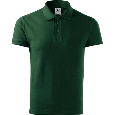 MALFINI Malfini cotton 212 / Мъжка поло тениска - тъмнозелена xxxl (212d318)