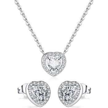 Talitha Комплект дамски бижута " Диамантено сърце"