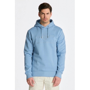 GANT REG TONAL SHIELD HOODIE modrá