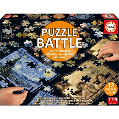 Educa Battle Umenie Art 12 druhov a 12 kariet s obrázkami 504 dielov