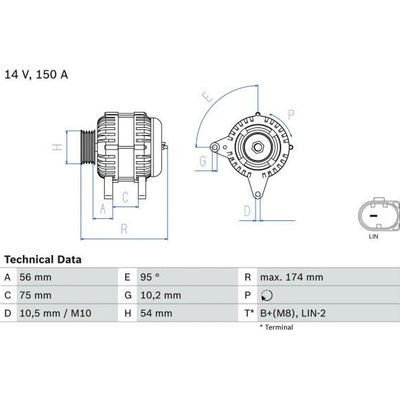 generátor BOSCH 0 986 083 700