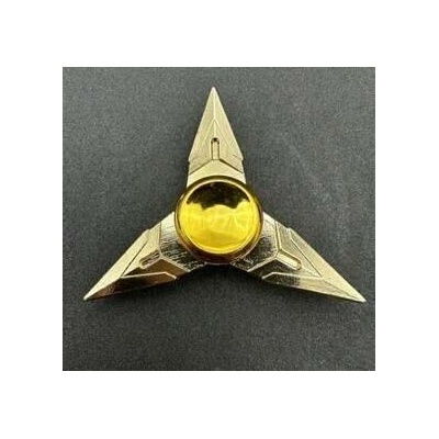 Fidget spinner 3hlavá hvězdice zlatá