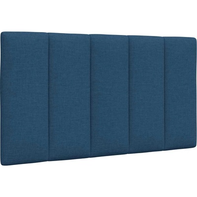 vidaXL Мека табла за легло Hanko, синя, 90 см, плат (4019148)
