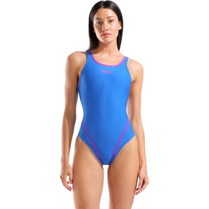 arena hyperflow women's solid tech back blue / purple xxs - uk28