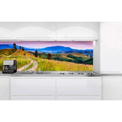 DIMEX KI-180-082 Fototapeta do kuchyne Príroda s červenými dlaždicami, rozmery 180 x 60 cm