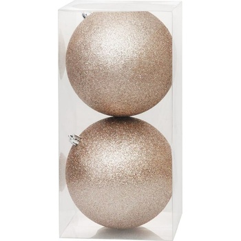 Gule MagicHome Vianoce, 2 ks, šampaň, na vianočný stromček, 12 cm