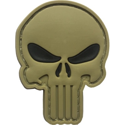 WARAGOD Nášivka 3D Punisher black eyes 5x4cm