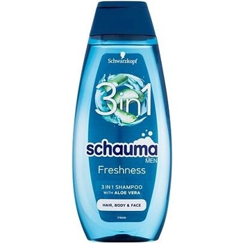 Schauma Men šampón Morské minerály a Aloe Vera 3 v 1 400 ml