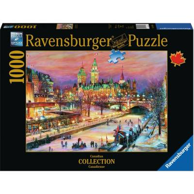 Ravensburger Пъзел Ravensburger от 1000 части - Зимният фестивал в Отава (19868)