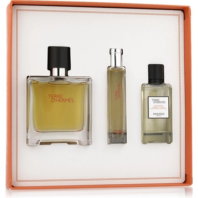 Hermes Terre d´Hermès parfum 75 ml + parfum 15 ml + sprchový gél 40 ml