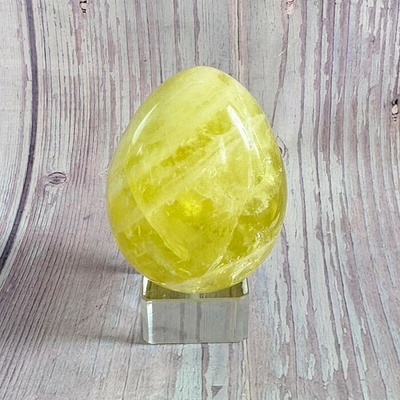 Nefertitis Citrín lemon vajíčko 22 NF60697 - cca 6,1 x 4,6 cm, 178 g