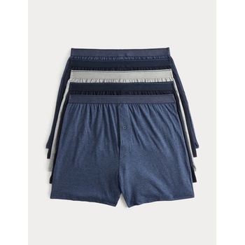 Marks & Spencer Памучни боксерки от трико с технология Cool & Fresh, 5 бр. Marks & Spencer тъмносини Marks & Spencer | Sin | МЪЖЕ | S