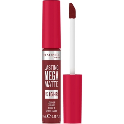 Rimmel London Lasting Mega Matte Liquid Lip Colour dlouhotrvající matná tekutá rtěnka Ruby Passion 7,4 ml