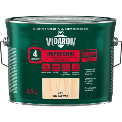 Vidaron Impregnát na dřevo základní V01 2,5L