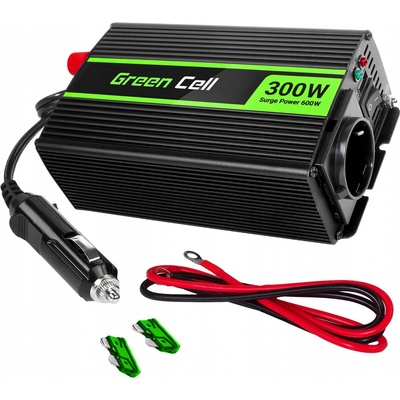 Green Cell INV01DE 12V/230V 300W/600W Modifikovaná sinusovka | Zboží Auto