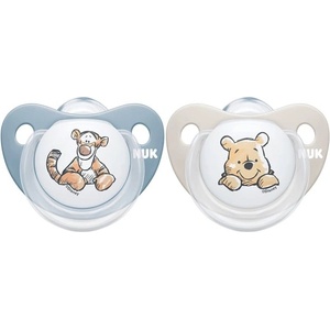 Nuk Силиконови залъгалки NUK - Disney, Мечо Пух , 6-18 месеца, за момче, 2 броя (10736123-b)