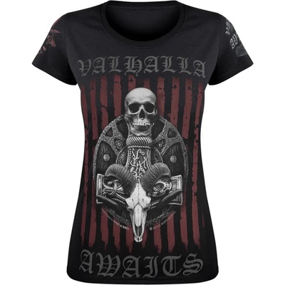 Victory or valhalla Дамска тениска victory or valhalla - viking shield - vov019da