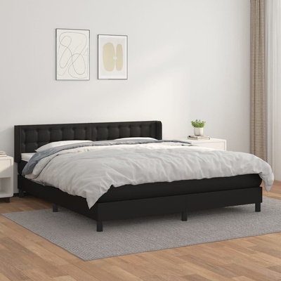vidaXL 11461.3130787 Boxspring postel s matrací černá umělá kůže