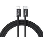 Benks Здрав кабел с въжена оплетка и бързо зареждане за устройства с USB-C към Lightning кабел за Apple устройства с Lightning порт - Benks D46 USB-C to Lightning Cable PD 27W (200 см) (черен) (D46)