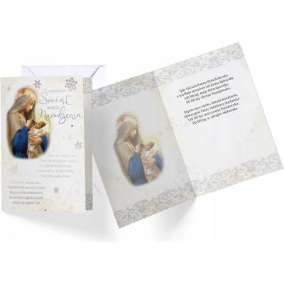 žiadna značka Vianočný pozdrav s obálkou, obsahuje text, rozmer 11,7 x 16,6 cm
