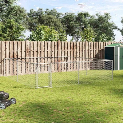 vidaXL Venkovní psí kotec pozinkovaná ocel 400 x 400 x 100 m – Zbozi.Blesk.cz
