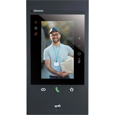 BTicino Видео дисплей Classe 300EOS 5" вертикален сензорен с Wi-Fi, Alexa и MyHome Черен - 344884 (344884)