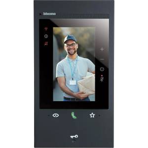 BTicino Видео дисплей Classe 300EOS 5" вертикален сензорен с Wi-Fi, Alexa и MyHome Черен - 344884 (344884)