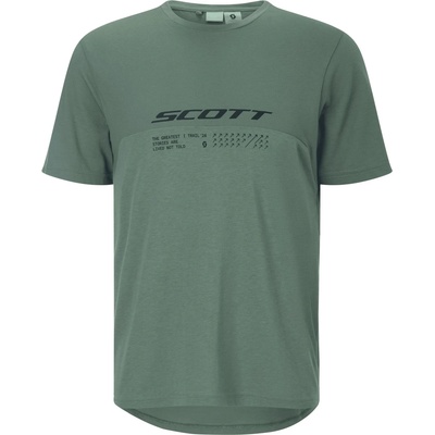 Scott Мъжка спортна тениска Scott Tee Vertic Dri S/S Sport shirt - Tranquil Green (216-8216-0213)