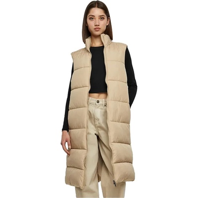 Urban classics Потник Urban classics Long Puffer vest - Beige (Wet Sand)