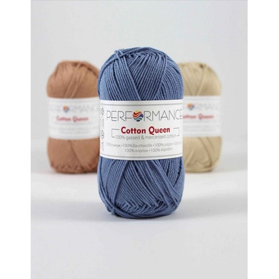 Performance Bavlněná příze Cotton Queen 2141- modrá 50g 125m