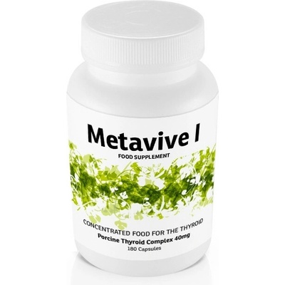 Metavive I komplex prasečí štítné žlázy 40 mg 180 tobolek