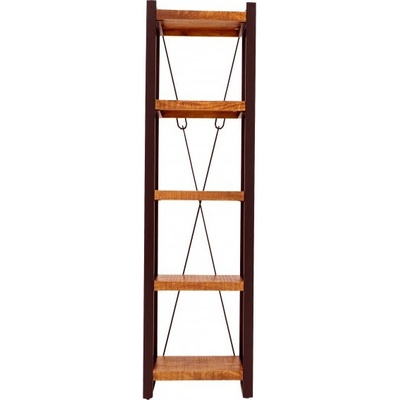 indickynabytok.sk Knižnica Retro 60x200x35 indický masív mango