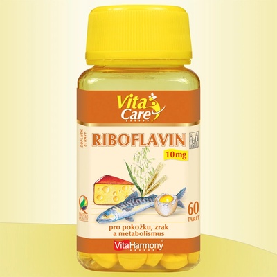 VitaHarmony Riboflavín 10 mg 60 tabliet