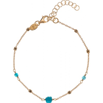 Alisia pozlacený náramek s korálky apatitu AL4099-Oro-Apatite