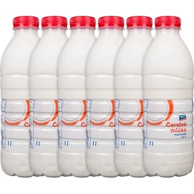 Aro Mléko čerstvé plnotučné 3,5% tuku 6 x 1 l